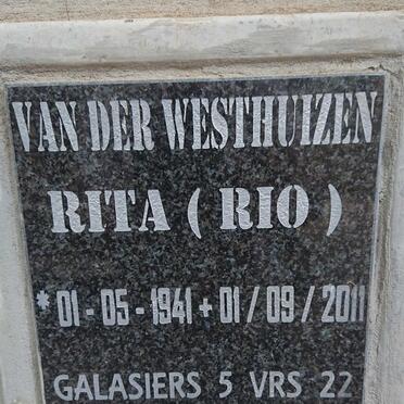 WESTHUIZEN Rita, van der 1941-2011