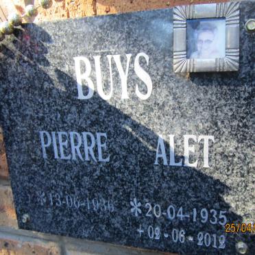 BUYS Pierre 1936- &amp; Alet 1935-2012