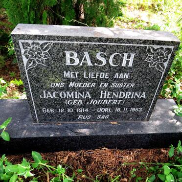 BASCH Jacomina Hendrina nee JOUBERT 1914-1953