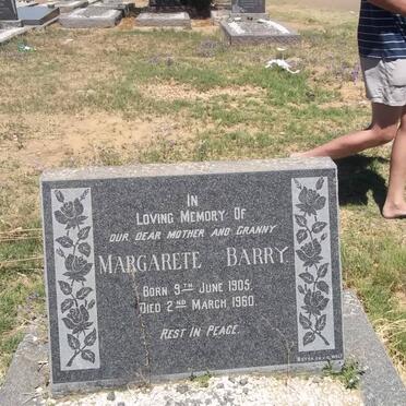 BARRY Margarete 1905-1960