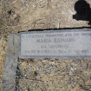 BARNARD Maria nee ENGELBRECHT 1876-19??