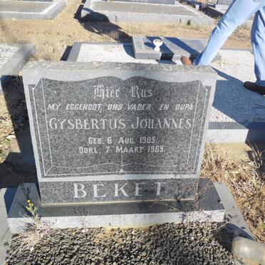 BEKET Gysbertus Johannes 1905-1969
