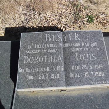 BESTER Louis 1914-1980 &amp; Dorothea HOLTZHAUSEN 1917-1979