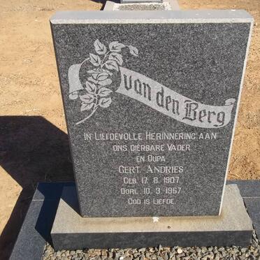 BERG Gert Andries, van den 1907-1967