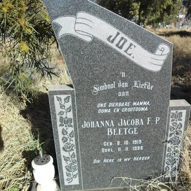 BEETGE Johanna Jacoba F.P. 1919-1998