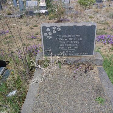 BEER Anna W., de nee JOUBERT 1874-1942