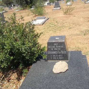 BEER Johannes F., de 1957-1957