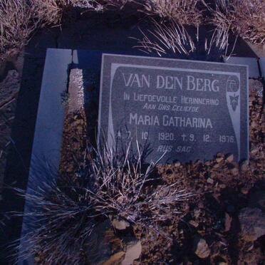 BERG Maria Catharina, van den 1920-1976