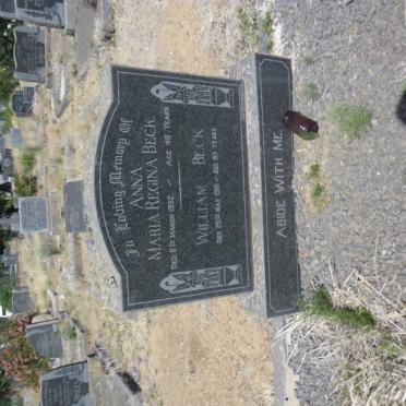 BECK William -1981 :: BECK Anna Maria Regina -1952
