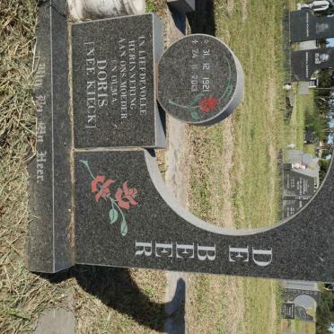 BEER Doris, de nee KIECK 1921-2013