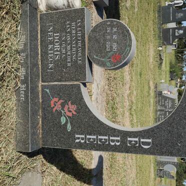 BEER Doris, de nee KIECK 1921-2013