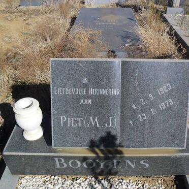 BOOYENS M.J. 1923-1979