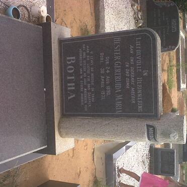 BOTHA Hester Gertruida Maria 1890-1971