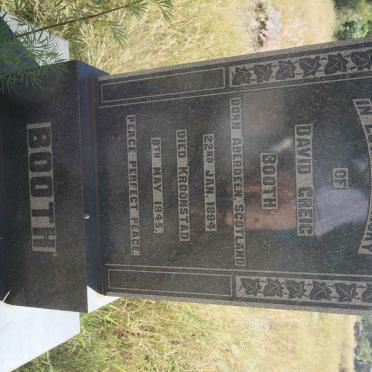 BOOTH David Greig 1894-1945