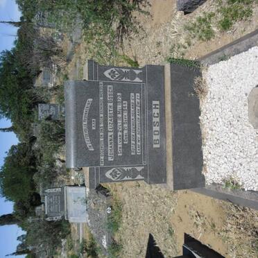 BOSCH Johanna Elizabeth nee VAN ZYL 1873-1944