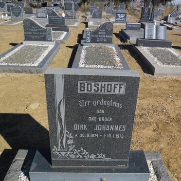 BOSHOFF Dirk Johannes 1874-1973