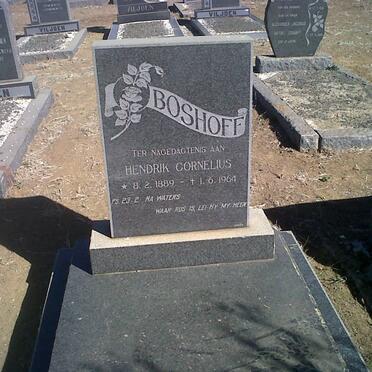 BOSHOFF Hendrik Cornelius 1889-1964