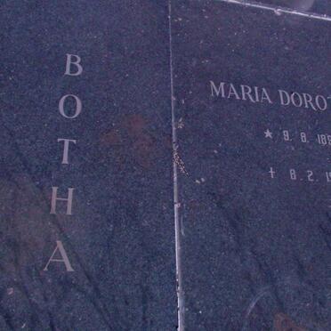 BOTHA Lourens Rasmus 1902-1984 &amp; Maria Dorothea 1898-1992 