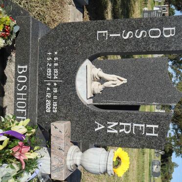 BOSHOFF Bossie 1934-1997 &amp; Herma 1929-2020