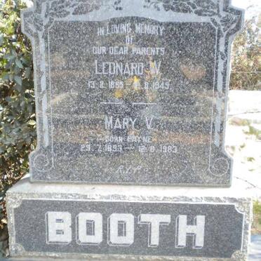 BOOTH Leonard W. 1885-1949 &amp; Mary V. PAYNE 1893-1983