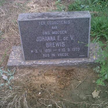 BREWIS Johanna E. De V. 1891-1973