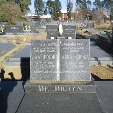 BRUYN Jan Hendrik, de 1909-1976 &amp; Anna Sophia 1914-1994