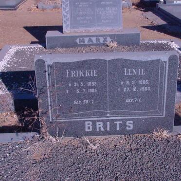 BRITS Frikkie 1892-1985 &amp; Lenie 1886-1968