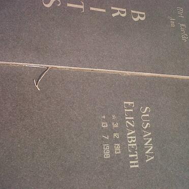 BRITS Jacobus Johannes 1911-1983 &amp; Susanna Elizabeth 1913-1998