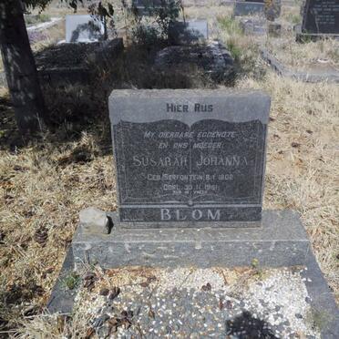 BLOM Susarah Johanna nee SERFONTEIN 1902-1951