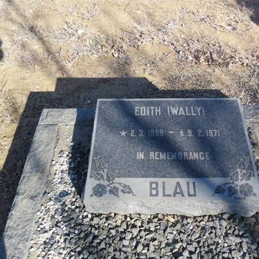 BLAU Edith 1898-1971