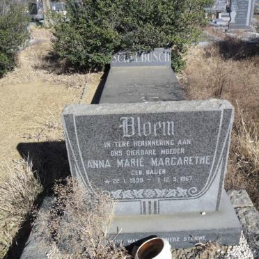 BLOEM Anna Marié Margarethe nee BAUER 1899-1967