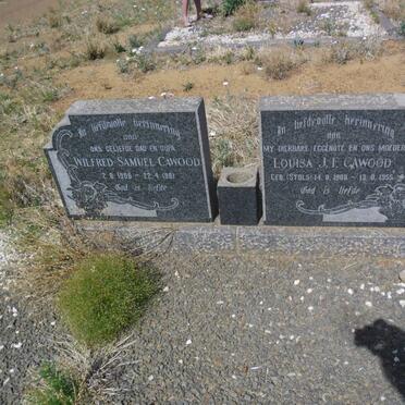 CAWOOD Wilfred Samuel 1906-1981 &amp; Louisa J.F. STOLS 1908-1955