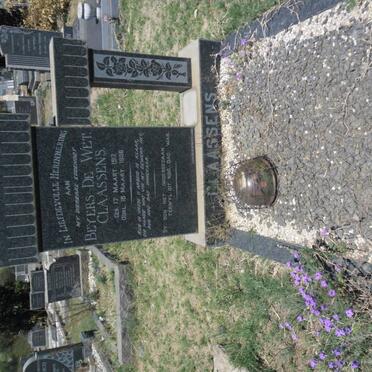 CLAASSENS Beyers De Wet 1917-1956