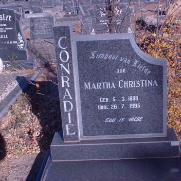 CONRADIE Martha Christina 1899-1995