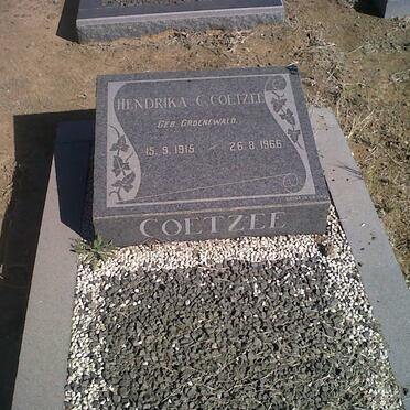 COETZEE Hendrika C. nee GROENEWALD 1915-1966