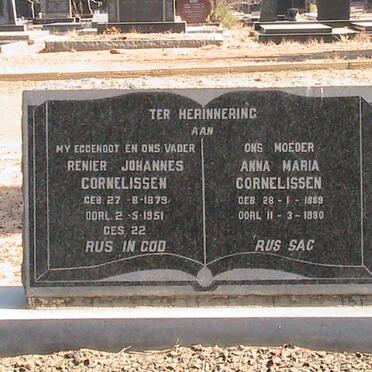 CORNELISSEN Renier Johannes 1879-1951 &amp; Anna Maria 1889-1980