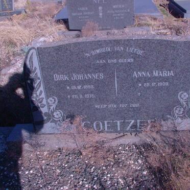 COETZEE Dirk Johannes 1899-1975 &amp; Anna Maria 1909-