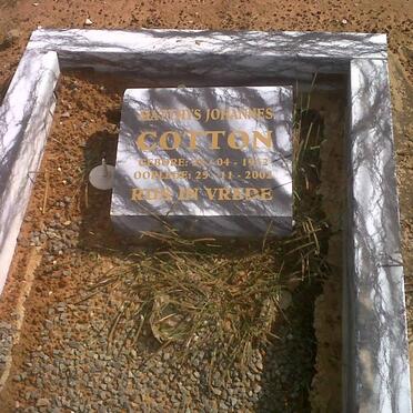 COTTON Matthys Johannes 1912-2002