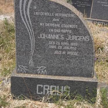 CROUS Johannes Jurgens 1899-1952