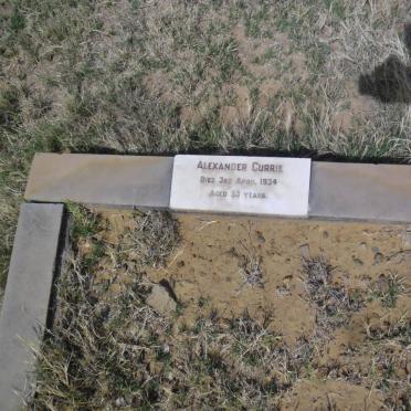 CURRIE Alexander -1934