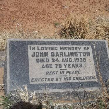 DARLINGTON John -1939