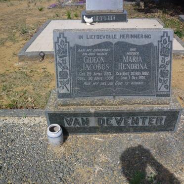 DEVENTER Gideon Jacobus, van 1883-1955 &amp; Maria Hendrina SMIT 1892-1965