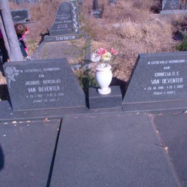 DEVENTER Jacobus Herculas, van 1915-1980 &amp; Cornelia G.E. 1916-1992