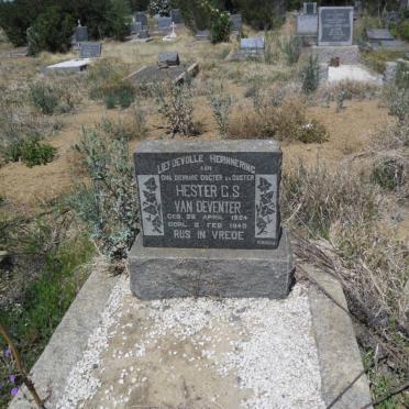 DEVENTER Hester C.S., van 1924-1945