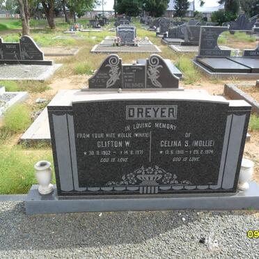 DREYER Clifton W. 1902-1971 &amp; Celina S. 1910-1974