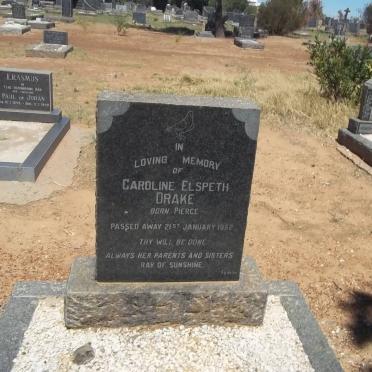 DRAKE Caroline Elspeth nee PIERCE -1952