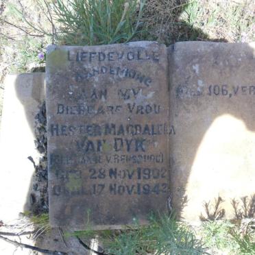 DYK Hester Magdalena, van nee JANSE VAN RENSBURG 1902-1942