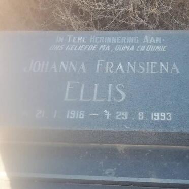 ELLIS Johanna Fransiena 1916-1993