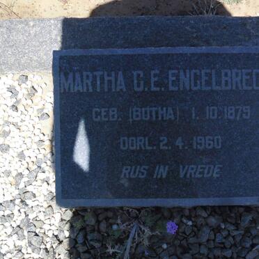 ENGELBRECHT Martha G.E. nee BOTHA 1879-1960