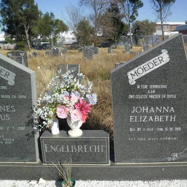 ENGELBRECHT Johannes Paulus 1926-1982 &amp; Johanna Elizabeth 1924-2010    